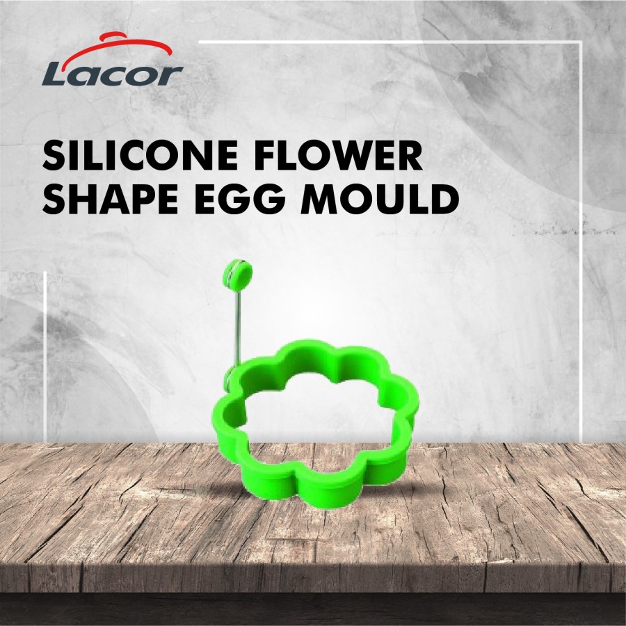 cetakan kue Lacor Silicone Flower Shape Egg Mould